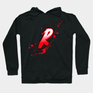 bloody letter R Hoodie